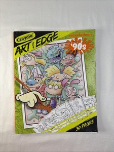 Crayola Nickelodeon Art with Edge Rugrats 90s cartoon coloring 30 pages book