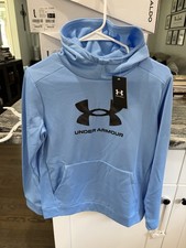 Under Armour Fleece Big Logo Hoodie Boys Large New With Tags