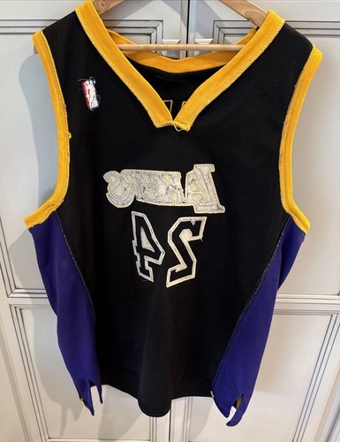 NBA LA Lakers Kobe Bryant #24 Jersey Adidas Size 54 Championship Trophy Preowned - Picture 10 of 23