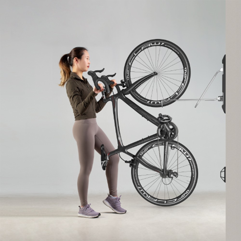 Support vélo mural pivotant à 60 degrés gain de place de 35kg - 3