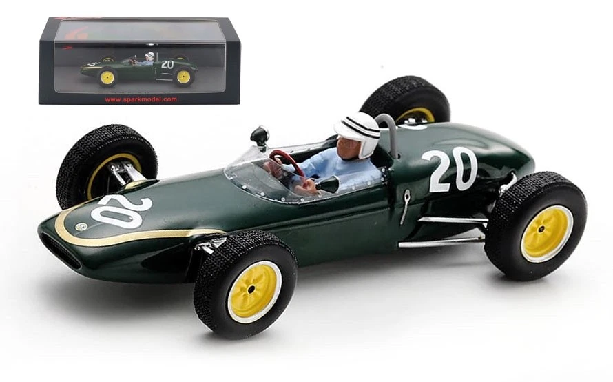 Spark 1:43 Bruce Halford Cooper T51 #48 8 Francés GP fórmula 1 1960