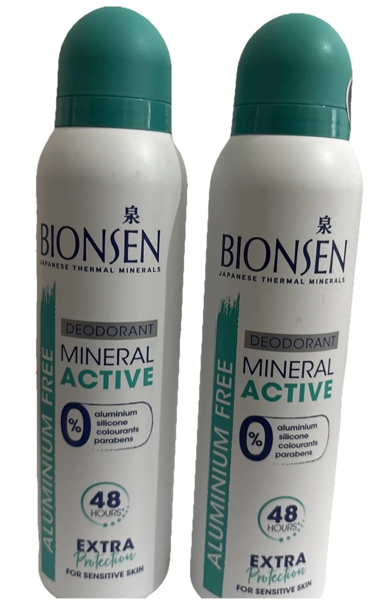 2X150ML BIONSEN MINERAL ACTIVE DEODORANT EXTRA PROTECTION