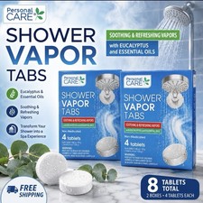 Personal Care Shower Vapor Tabs Eucalyptus Essential Oils 8 Tablets Total New