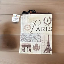 Parade Street Products Small Phone Pouch 7.5"Hx6.25"W Paris Themed FHH72291 New