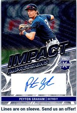 2023 Panini Elite Extra Edition Peyton Graham Impact Impressions Signatures