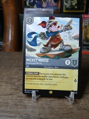 Mickey Mouse Inspirational Warrior Disney Lorcana NON FOIL EN-7 200/204