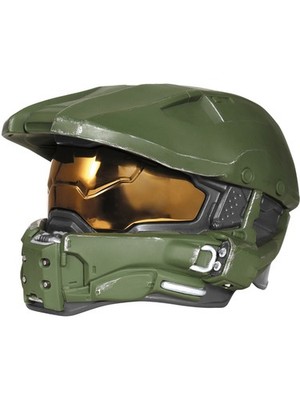 Adult's Mens Deluxe Halo Master Chief Light Up Helmet Costume Accessory