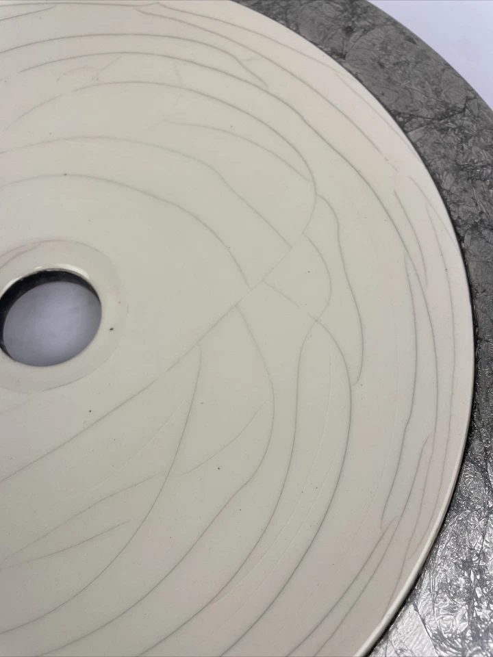 Fregadero redondo de vidrio de diseño metálico plateado diseño de decoración moderna OD 15,5" Foto 4 de 4