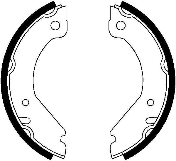 ATE Handbremsbacken Hinten (03.0137-0169.2) FüR Volvo 260 740 940 960 240 760-image