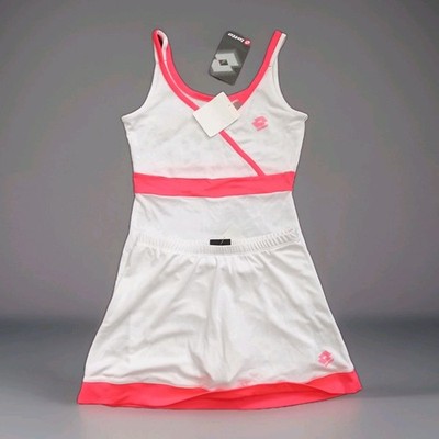 Damen Tennis Set Funktionstop & Rock Gr.XS Lotto Weiß/Pink NP 45  Neu m.Etikett 