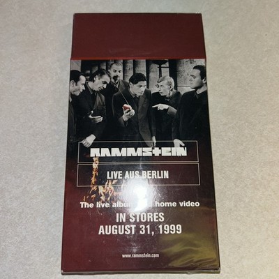 Rammstein Live Aus Berlin VHS Promo 1999 Cigarette-Style Flip Case RARE Sealed
