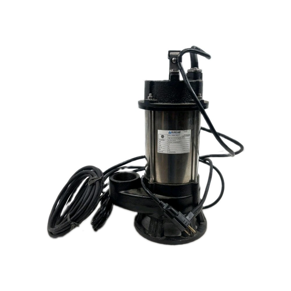 Burcam 3/4-HP 115-Volt Stainless Steel Sewage Pump 400416T