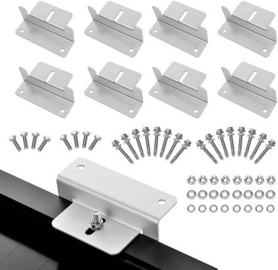 8pcs Solarmodul Befestigung Solarpanel Montage Halterung Z Winkel Boote Dächer