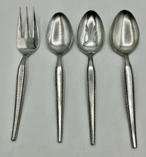 4 PCs Vintage Granada National Serving Utensils Stainless Steel Japan
