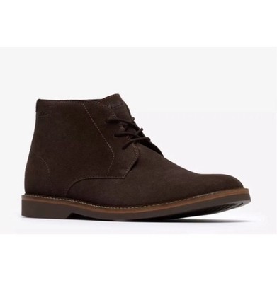 Clarks Atticus LT Mid Herren Dunkelbraun Wildleder Leder Stiefel UK Größe 8 G EU 42