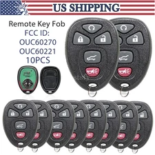 LOT 10 Replacement Keyless Entry Remote Start Key Fob For OUC60270 OUC60221