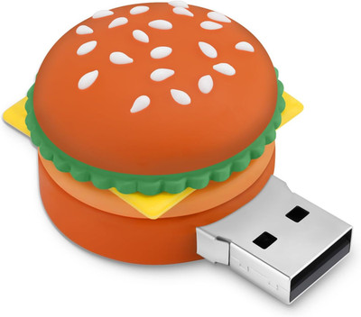 64GB USB Flash Drive Hamburger-Shaped, Borlterclamp Novelty USB Drive Thumb Driv
