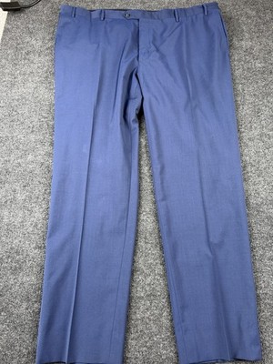 Gorgeous Pair Of Mens Pleated High Twist Wool Trousers By Corneliani Italy Made
