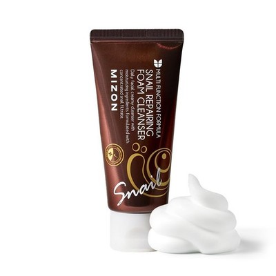 MIZON Snail Repairing Foam Cleanser, Korean Face 2 Fl Oz (Pack of 1) 