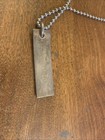 Tiffany & Co. Men’s Silver Titanium Coin Edge Bar Pendant 20” bead Necklace — photo 4