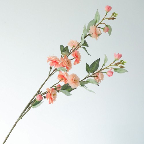 Realistic Silk Camellia Flowers Branch Plastic Fake Flower Outdoor Decor - Picture 9 of 12
