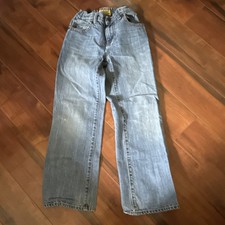 Old Navy Boys Size 8 Regular Straight Blue Medium Wash Denim Jeans Pockets