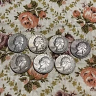 Lot of Seven (7) Washington Quarters different years 90% Silver-Circulated 1168