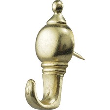 Hillman Anchor Wire Gilt Colonial Decorative Push Pin Hanger 3 Count 122210