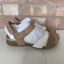 Image of Hotter Denali Sandals UK Size 4 STD Tan Multi Leather Nubuck