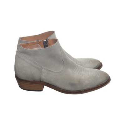 Boots, Größe: 37, Grau, Leder, Damen #MkR
