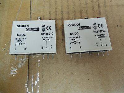 Crouzet Gordos I/O Input/Output Module C4IDC 10-32 VDC 4.5-30 VDC Lot of 2 Used