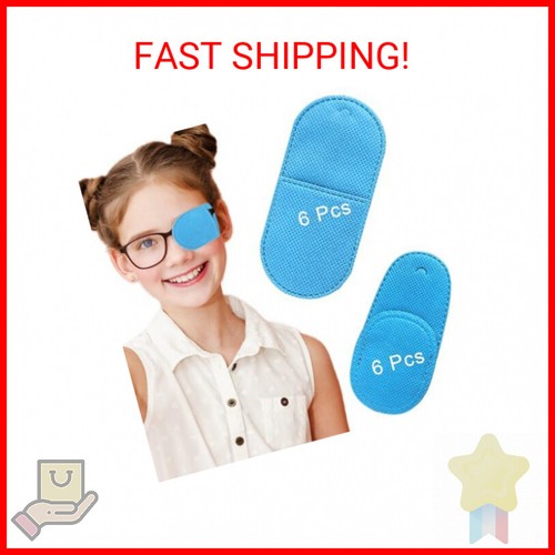 12PCS Eye Patches for Adults Kids, Medical Eye Patch for Glasses, Treat Lazy Eye