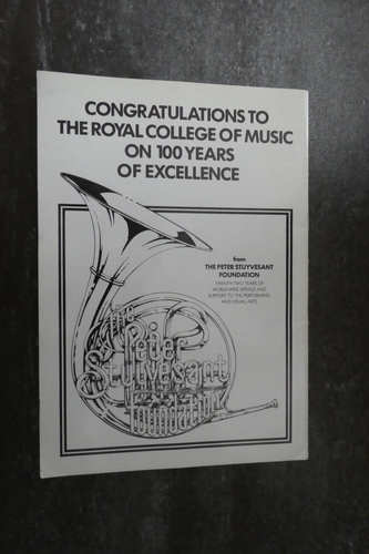 Royal College Of Music Charter Centenary Concert Programme 1983 Royal Family - Picture 2 of 21