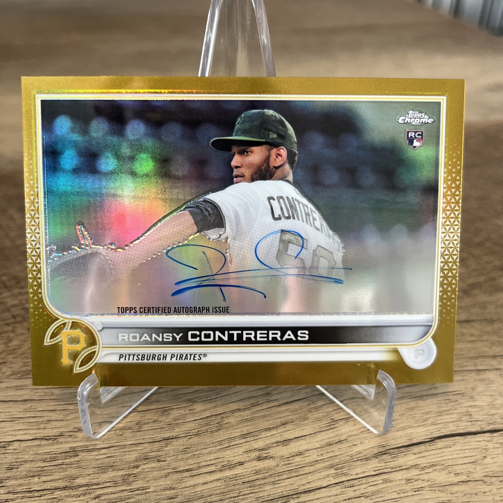2022 Topps Chrome Gold Refractor /50 Roansy Contreras #RA-RCO Rookie Auto RC