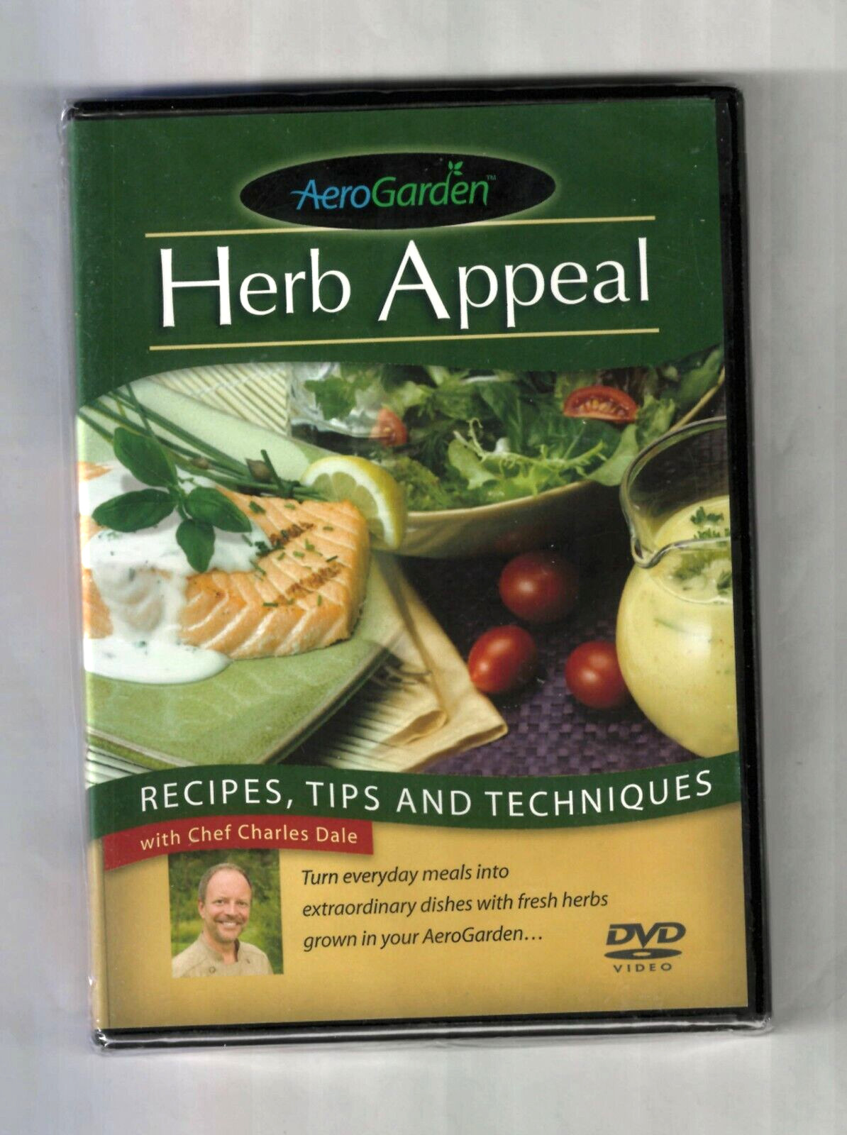 NEW DVD: AEROGARDEN, HERB APPEAL: Recipes Tips & Techniques,