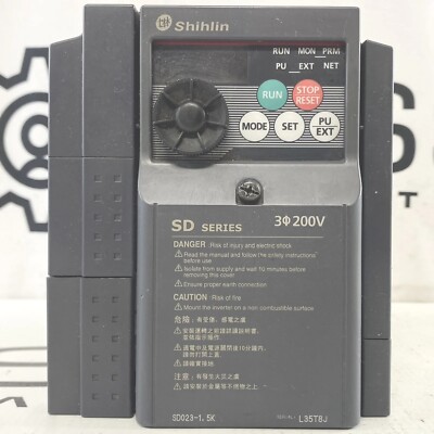 Shihlin SD023-1.5K VFD 2HP 200-240V 3-Phase Inverter