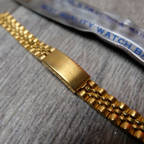 Vintage Song's Trading Company 13mm Stainless Steel Gold Tone Ladies Watch Band - Picture 3 of 8