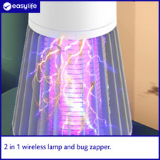 Easylife Portable Mosquito Killer Lamp, Fly Zapper, Rechargeable, 6cm x 9cm x