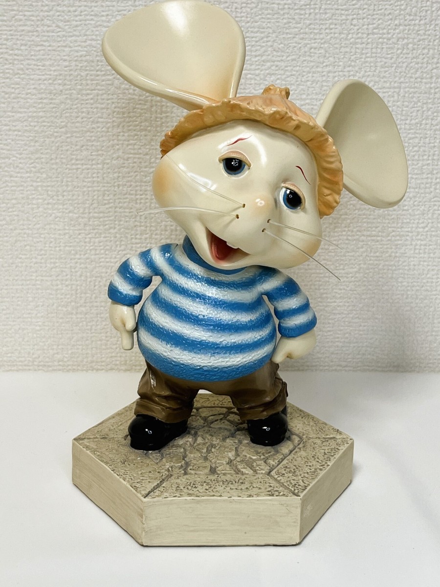 貴重　非売品　ソフビ　TOPO GIGIO &ROSYセット Showa Era Topo Gigio Ceramic Figurines Figure 8.5