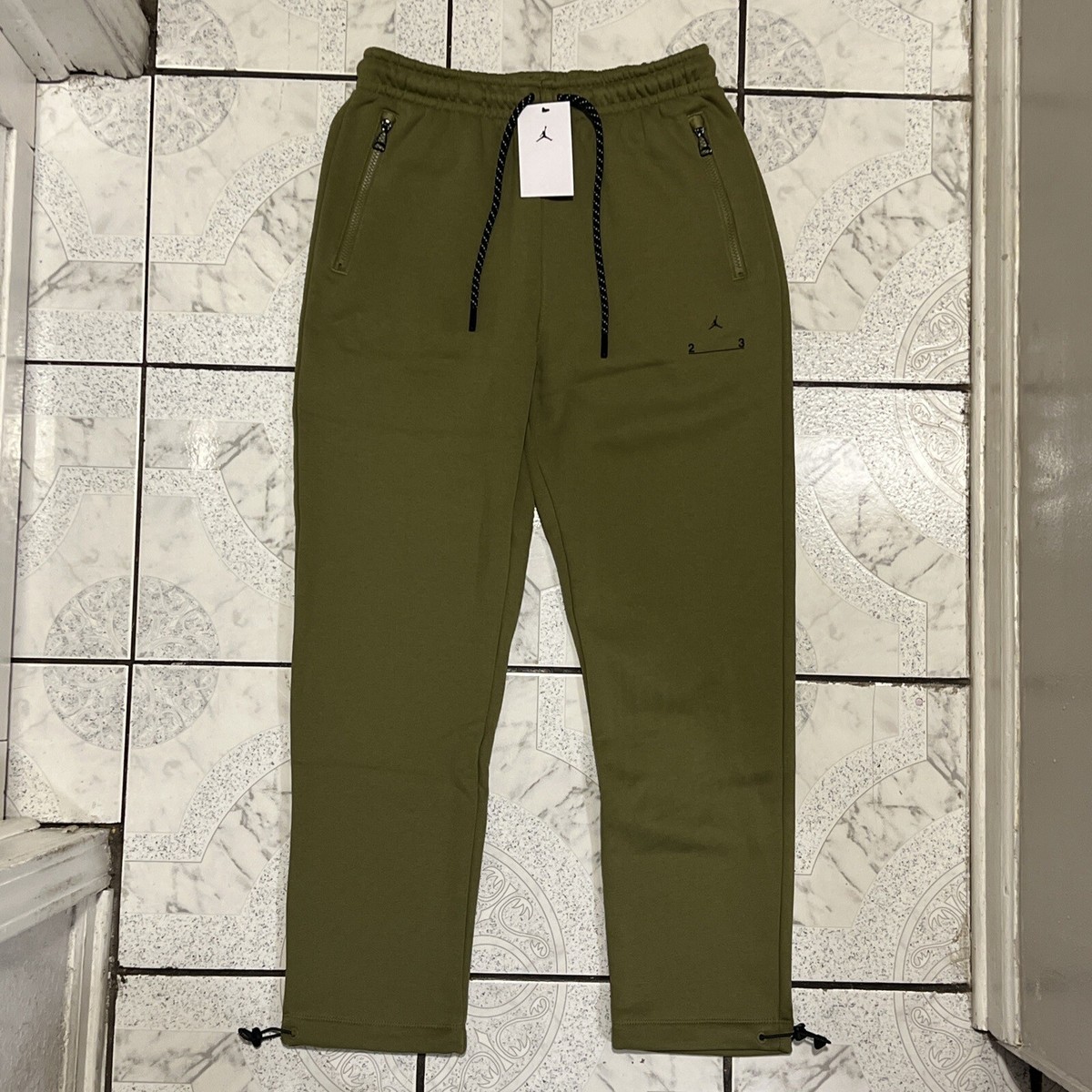 New Nike Air Jordan 23 Engineered Fleece Green Jogger Men’s Size S  DQ8088-378