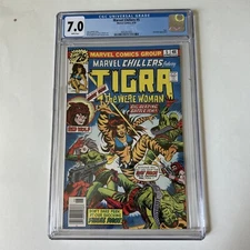 CGC 7.0 Marvel Chillers #5-Tigra-Red Wolf-Rat Pack-Tony Isabella-Ed Hannigan