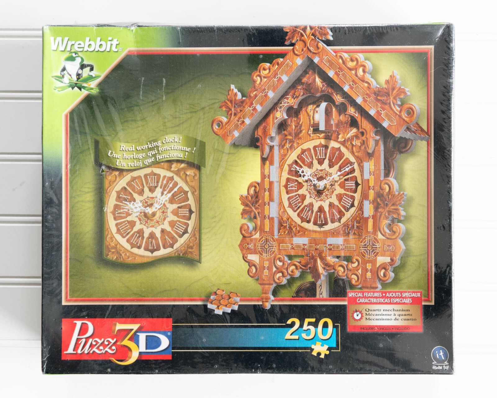 Wrebbit PUZZ 3D Working CUCKOO Clock 247 250 Piece 3D Puzzle NEW