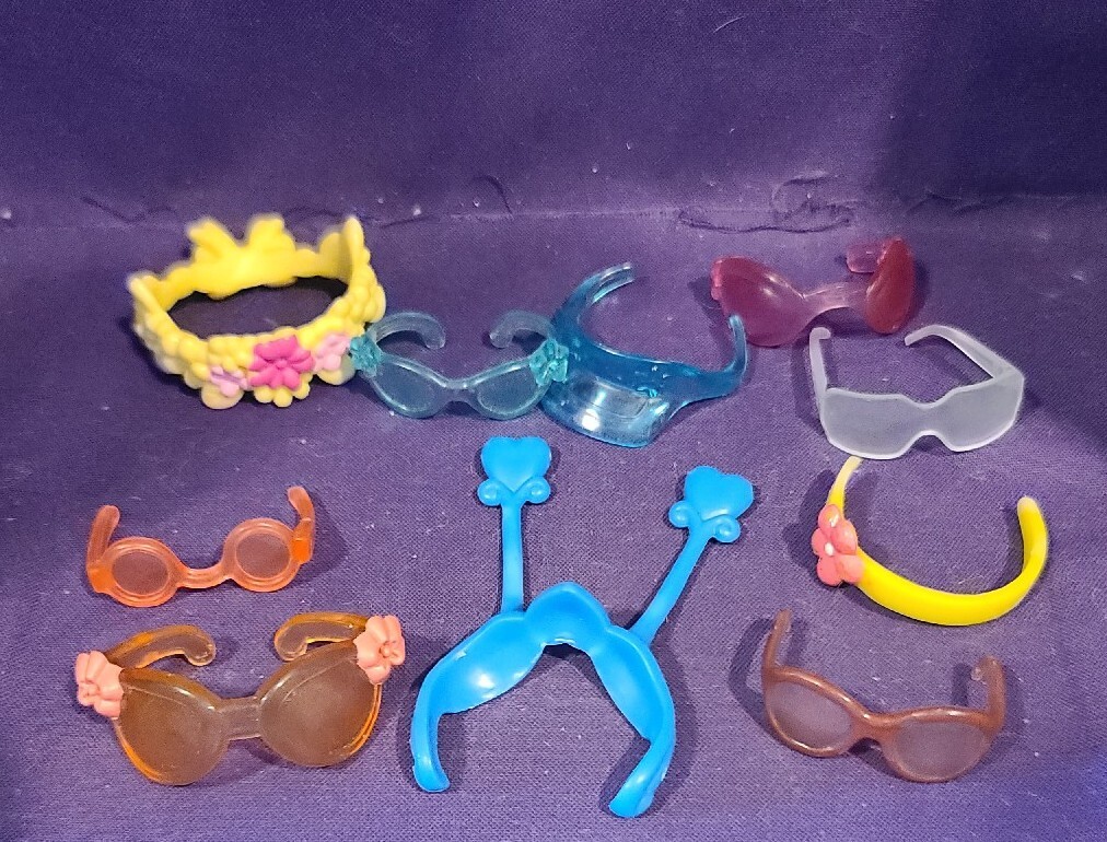 Authentic Littlest Pet Shop Sunglasses Glasses Set Accessory Lot Of Ten