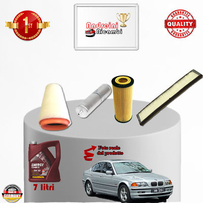 Kit D'entretien 4 Filtres Pour BMW 330D E46 150 KW – Filtre à Huile, Air, Habitacle, Carburant – Neuf