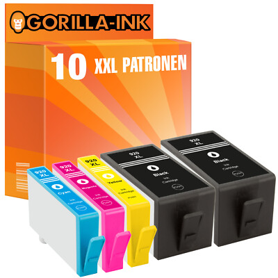 10 Patronen für HP 920 XL OfficeJet 6000 6500 7000 7500 Wireless