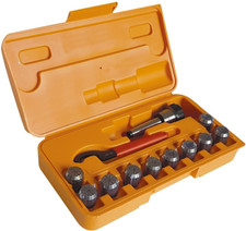 MANDRINO PORTA PINZE FRESE CM2 CONO MORSE 2 COMPLETO DI 10 PINZE ER 25 3 / 16 MM