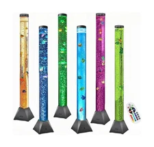 CALOVER Large 4FT Sensory Fish Bubble Tube Aquarium Night Light Tower Lamp Ca...
