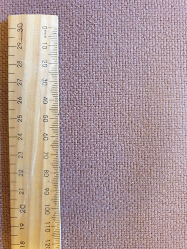Vintage heavyweight wool upholstery fabric rolls NOS Pale Puce pink p/m - Picture 5 of 12