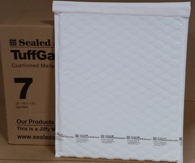 25 #7 14 1/4 x 20''  Jiffy Tuffgard Extreme  Poly Bubble Mailers Extra Thick 