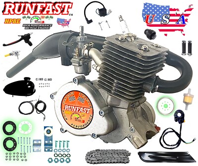 YD100 80cc/100cc Stroke Gas Bike Engine Motor Kit Motorized